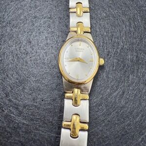 Citizen Quartz Womens Two Tone Watch Gold Silver Stainless Steel - Needs Battery